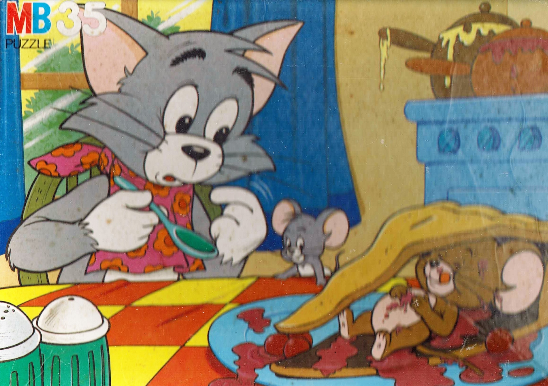 hoop Michelangelo luister Tom & Jerry puzzel - MB - Puzzels - Boekenhoek Loosduinen